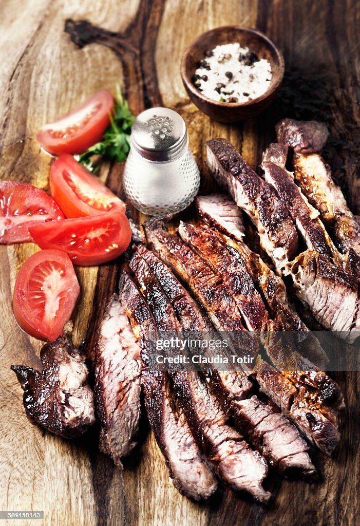 Roasted beef chuck steak