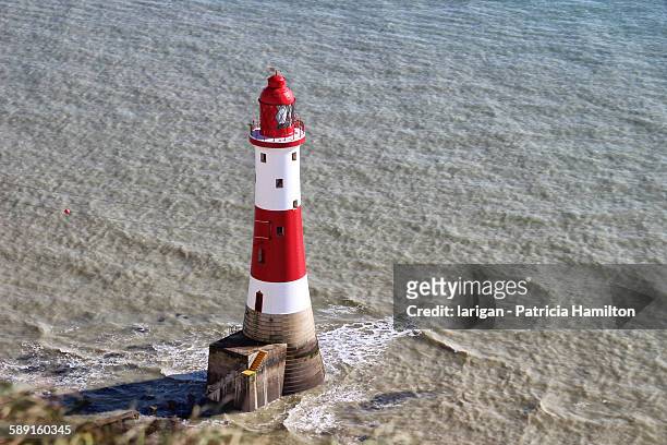beachy head lighthouse - beachy head stock pictures, royalty-free photos & images