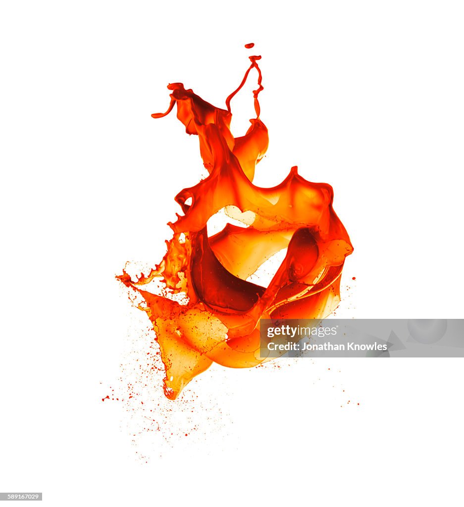 Orange Paint Splash