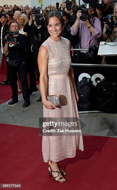 Pippa Middleton arriving at the GQ Men of the Year Awards at the Royal Opera House in London