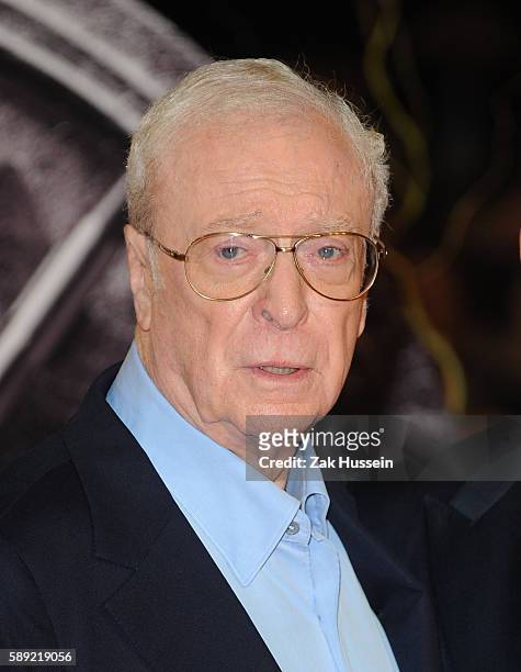 Sir Michael Caine arriving at the European premiere of the Last Witch Hunter at the Empire Leicester Square in London.