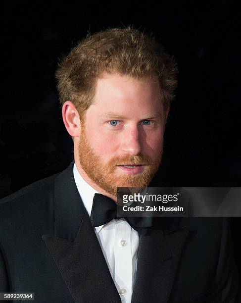 Prince Harry arriving at the Royal Performance at the Royal Albert Hall in London