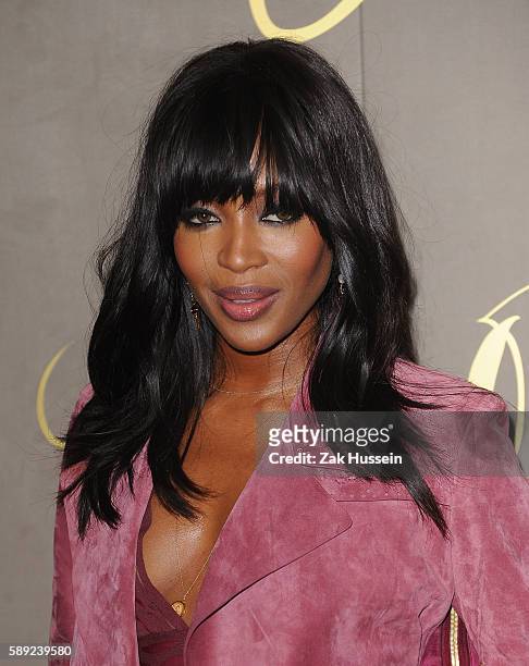 Naomi Campbell arriving at the premiere of the Burberry Festive Film in London