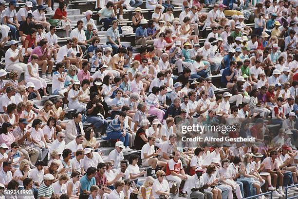 The National Tennis Center, later the USTA Billie Jean King National Tennis Center in the Flushing Meadows - Corona Park in Queens, New York City,...