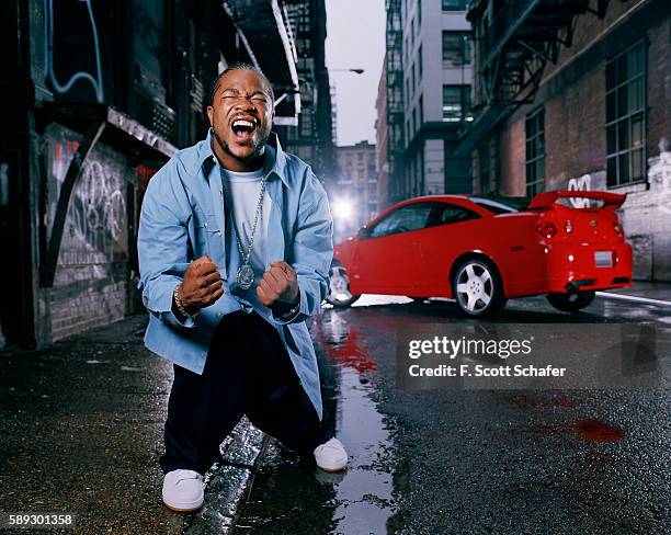 Rapper Xzibit is photographed for a calendar in 2004 in New York City.