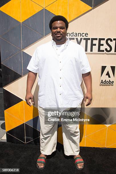 Actor Craig Robinson arrives at the Sundance Next Fest premiere of 'Morris From America' at The Theatre At The Ace Hotel on August 13, 2016 in Los...
