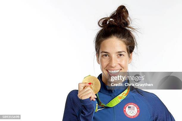 Swimmer Maya DiRado of the United States poses for a portrait on Day 8 of the Rio 2016 Olympic Games on August 13, 2016 in Rio de Janeiro, Brazil....