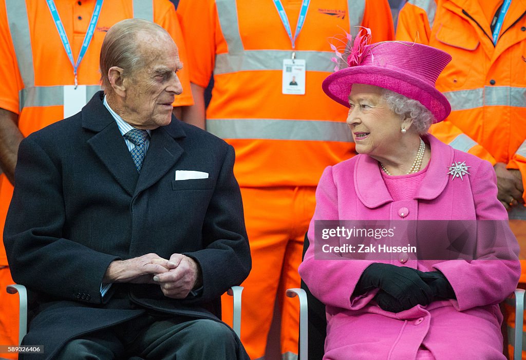 UK - Queen Elizabeth II and Prince Philip Visit Birmingham