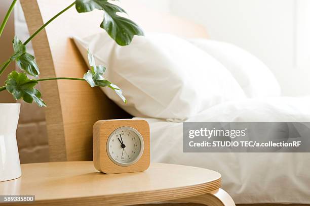 bedroom - side table stock pictures, royalty-free photos & images