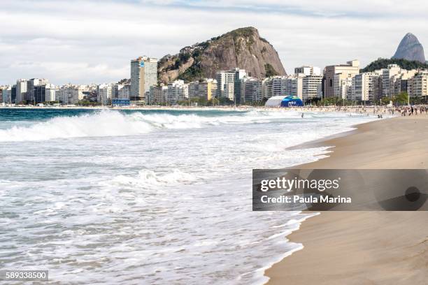 copacabana beach - olimpiadas stock pictures, royalty-free photos & images