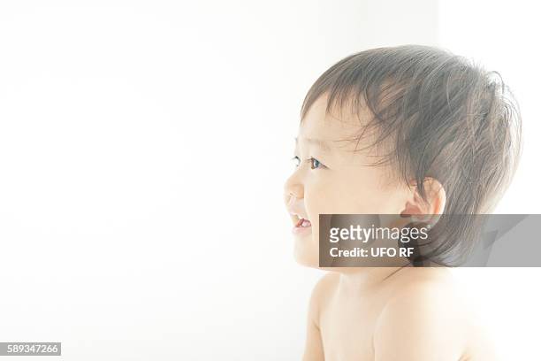 profile of baby boy - 1歳以上2歳未満 ストックフォトと画像