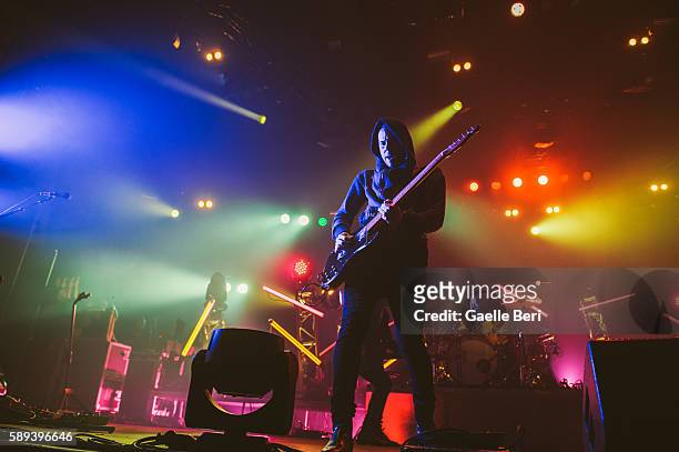Anthony Gonzalez of M83 performs live at Flow Festival on August 13, 2016 in Helsinki, Finland.