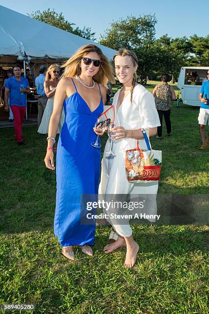 Bajra Kingsley and Sylvia Channing attend the 10th Annual Get Wild Summer Benefit on August 13, 2016 in Bridgehampton, New York.