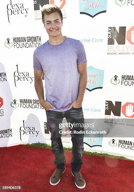 Actor Peyton Meyer attends the Say NO Bullying Festival at Griffith Park on August 13, 2016 in Los Angeles, California.