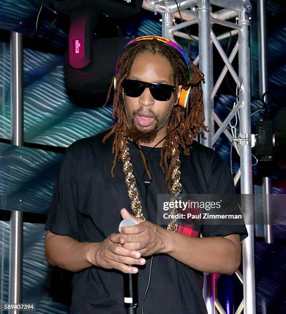 Rapper Lil Jon performs as a DJ at Mount Airy Casino Resort's Get Wet on August 13, 2016 in Mount Pocono, Pennsylvania.