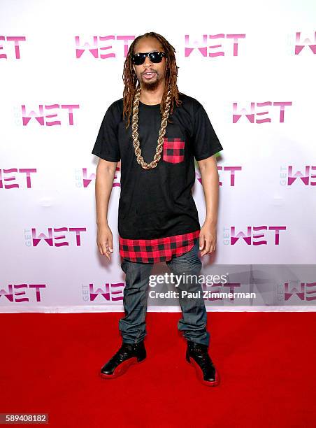 Rapper Lil Jon poses before performing as DJ at Mount Airy Casino Resort's Get Wet on August 13, 2016 in Mount Pocono, Pennsylvania.