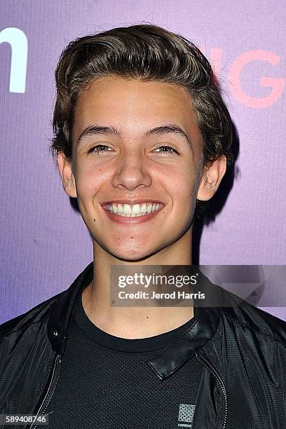 Noah Urrea arrives at Amazon and Tiger Beat Magazine Celebrate the Premiere of 'The Kicks' at StubHub Center on August 13, 2016 in Carson, California.