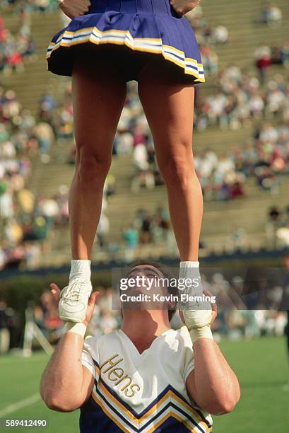 cheerleaders at a football game - newark stock pictures, royalty-free photos & images