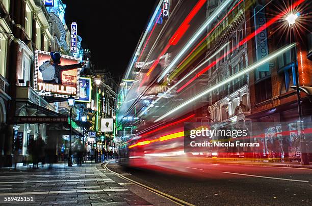 thriller - soho london night stock pictures, royalty-free photos & images