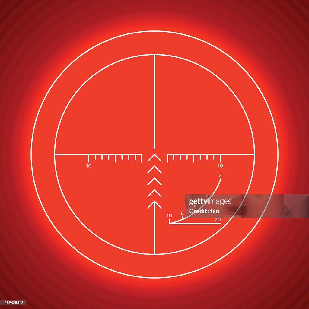 Tiro blanco crosshairs