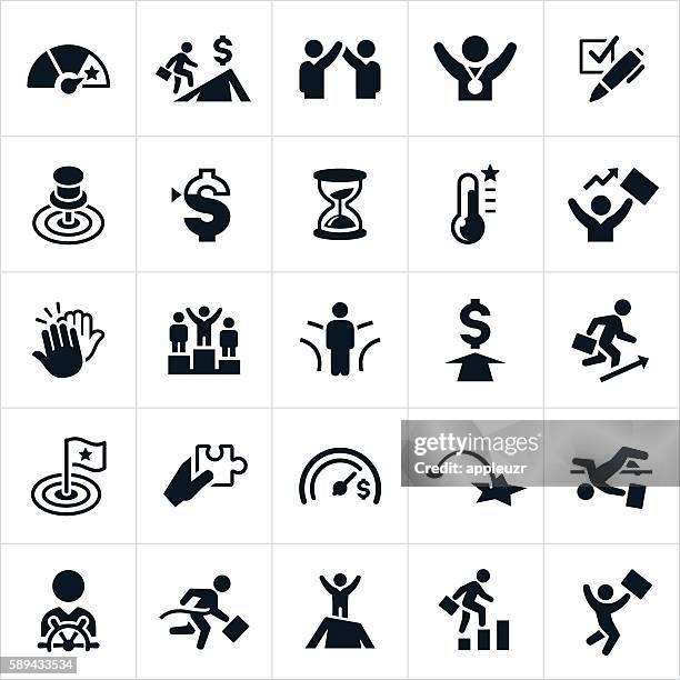 ilustraciones, imágenes clip art, dibujos animados e iconos de stock de iconos de objetivos - brazos estirados