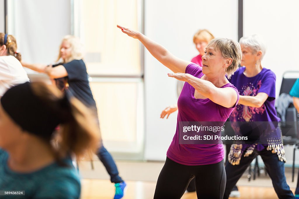 Senior women take Dance lessons