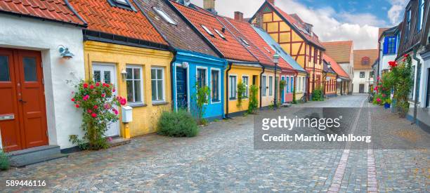 old swedish street - stockholm stock pictures, royalty-free photos & images