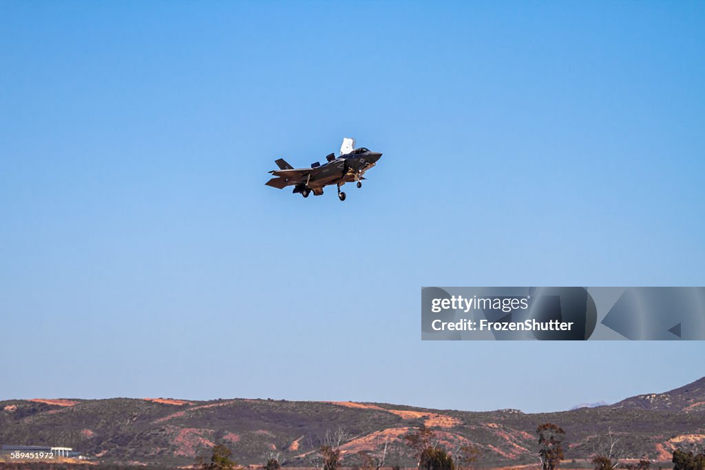 Lockheed Martin F-35 Lightning II aircraft at airshow