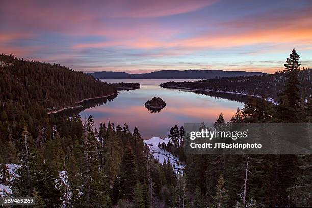 lake tahoe - emerald bay lake tahoe stock pictures, royalty-free photos & images