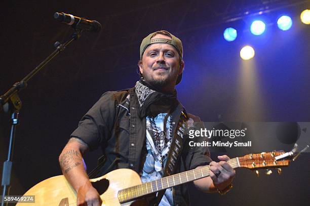 Recording artist Stephen Barker Liles of Love & Theft performs during Coyote CountryFest at the Orleans Arena on August 13, 2016 in Las Vegas, Nevada.