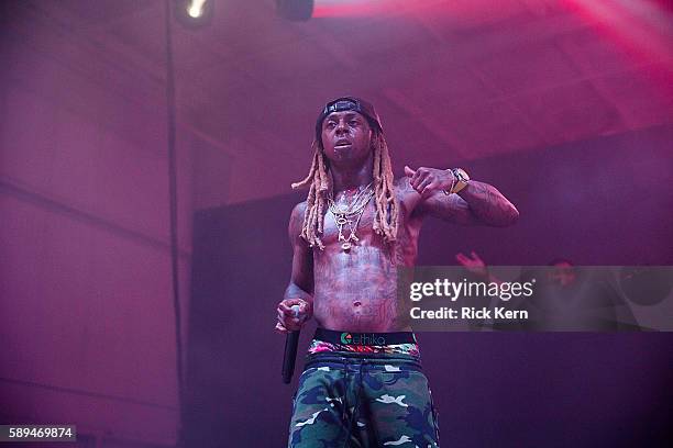 Lil Wayne takes the stage at the Bud Light Party Convention in Houston, August 13, 2016. Bud Light - America's most popular and inclusive beer brand...