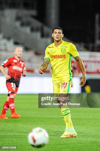 Of Nantes during the football Ligue 1 match between Dijon FCO and Fc Nantes at Stade Gaston Gerard on August 13, 2016 in Dijon, France.