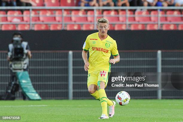 Nicolaj THOMSEN of Nantes during the football Ligue 1 match between Dijon FCO and Fc Nantes at Stade Gaston Gerard on August 13, 2016 in Dijon,...