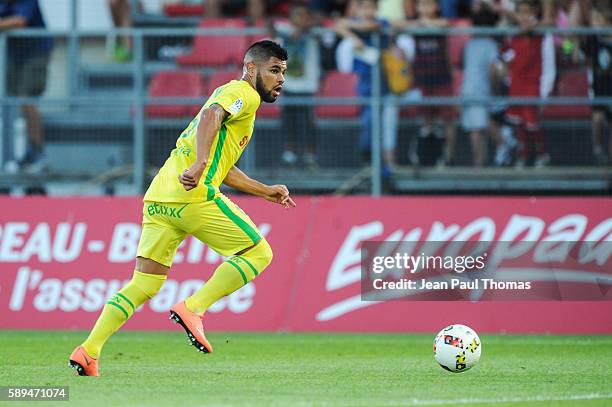 Of Nantes during the football Ligue 1 match between Dijon FCO and Fc Nantes at Stade Gaston Gerard on August 13, 2016 in Dijon, France.