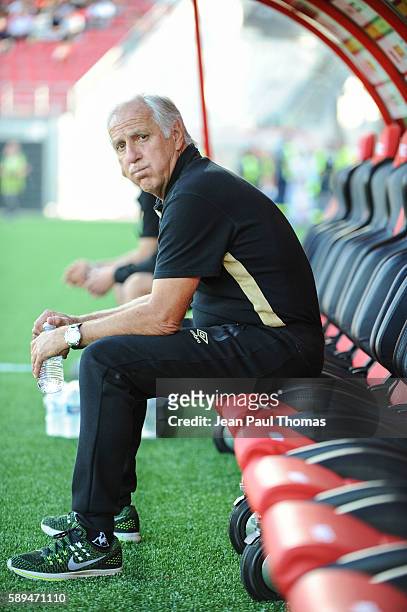 Rene GIRARD coach of Nantes during the football Ligue 1 match between Dijon FCO and Fc Nantes at Stade Gaston Gerard on August 13, 2016 in Dijon,...