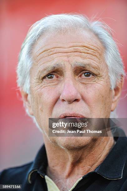 Rene GIRARD coach of Nantes during the football Ligue 1 match between Dijon FCO and Fc Nantes at Stade Gaston Gerard on August 13, 2016 in Dijon,...