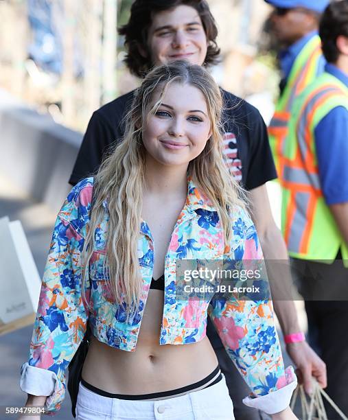 Sammi Hanratty attends the 4th Annual Just Jared Summer Bash on August 13, 2016 in Los Angeles, California.