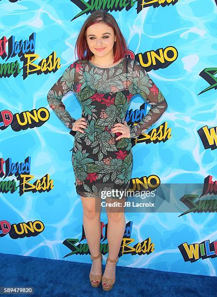 Joey King attends the 4th Annual Just Jared Summer Bash on August 13, 2016 in Los Angeles, California.