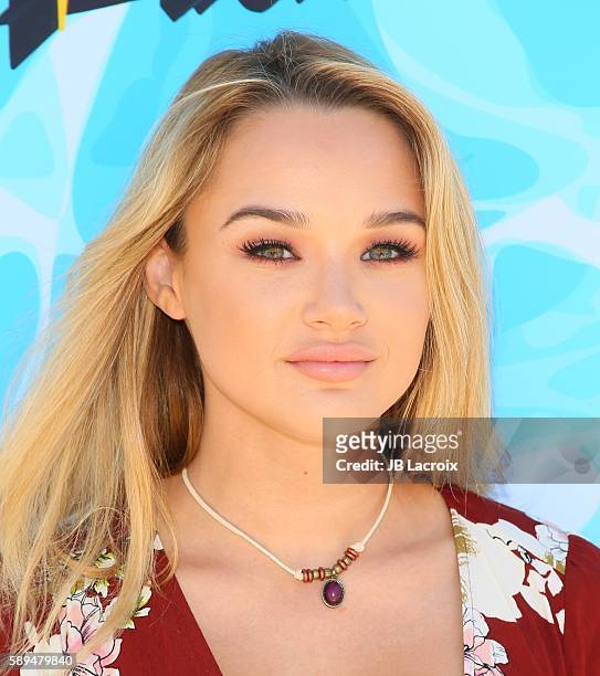 Hunter King attends the 4th Annual Just Jared Summer Bash on August 13, 2016 in Los Angeles, California.