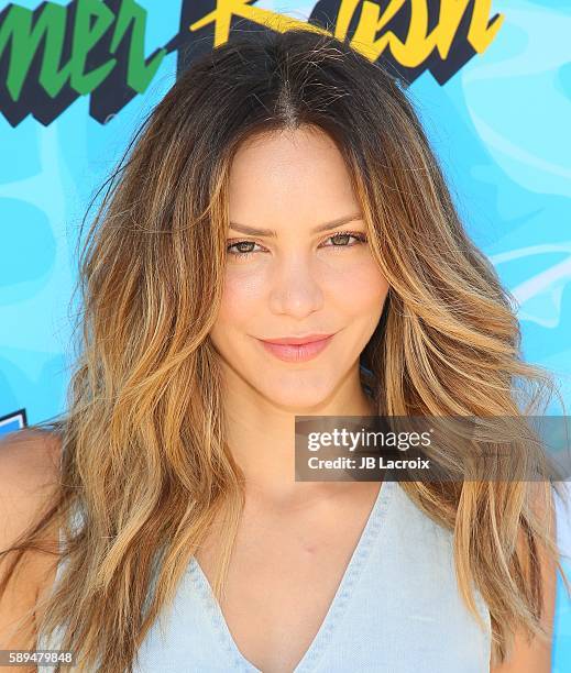 Katharine McPhee attends the 4th Annual Just Jared Summer Bash on August 13, 2016 in Los Angeles, California.