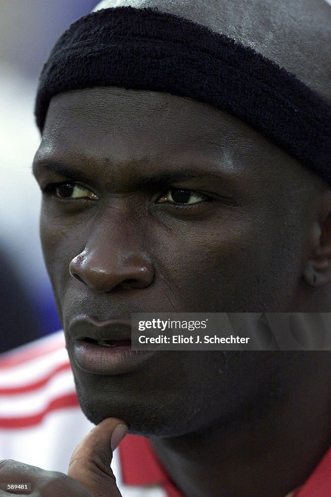 Abdul Thompson Conteh of the D.C. United prepares for the match... News