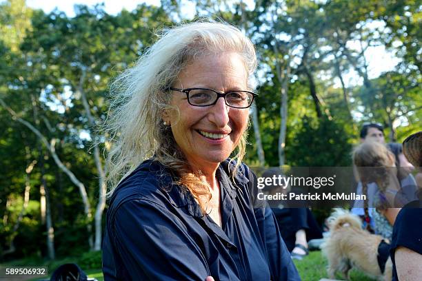 Annie Leibovitz attends LongHouse Reserve Presents Laurie Anderson's Concert For Dogs at LongHouse Reserve on August 13, 2016 in East Hampton, NY.