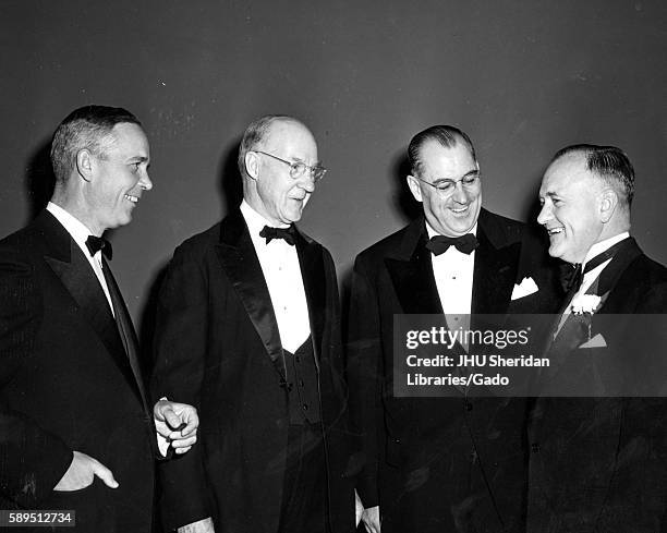 Professor of engineering at Whiting School of Engineering Alexander Graham Christie, second from left, receiving first ASME George Westinghouse Gold...