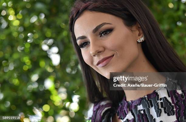 Actress Victoria Justice arrives at the Teen Choice Awards 2016 at The Forum on July 31, 2016 in Inglewood, California.