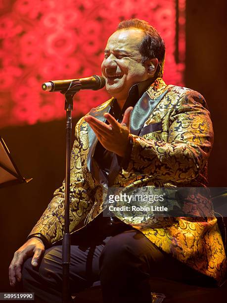 Rahat Fateh Ali Khan performs at The O2 Arena on August 14, 2016 in London, England.