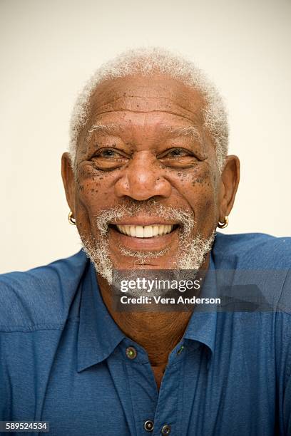 Morgan Freeman at the "Ben-Hur" Press Conference at the Four Seasons Hotel on August 5, 2016 in Beverly Hills, California.