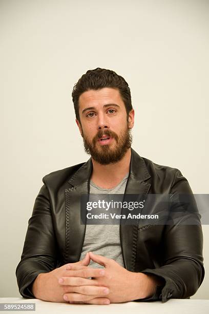 Toby Kebbell at the "Ben-Hur" Press Conference at the Four Seasons Hotel on August 5, 2016 in Beverly Hills, California.