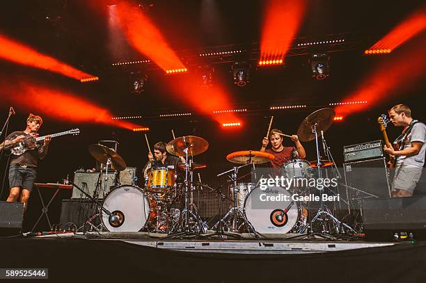 The Oh Sees perform live at Flow Festival on August 14, 2016 in Helsinki, Finland.