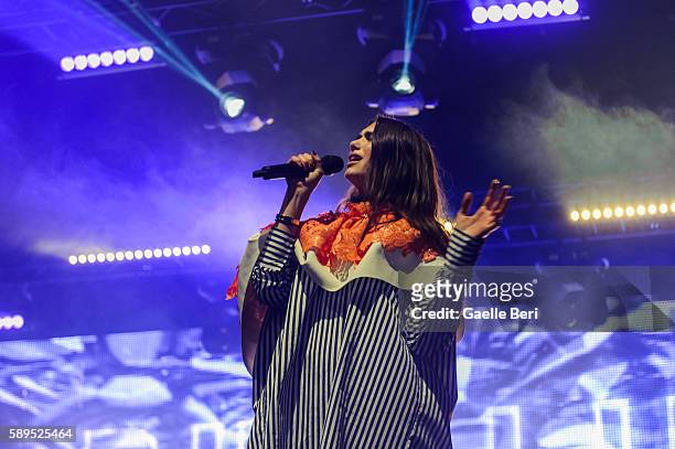 Dua Lipa performs live at Flow Festival on August 14, 2016 in Helsinki, Finland.