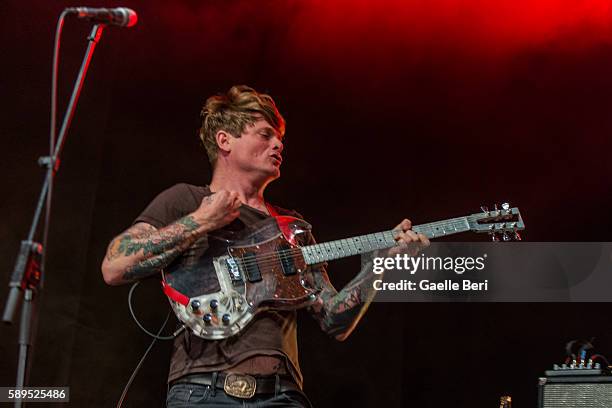 John Dwyer of The Oh Sees performs live at Flow Festival on August 14, 2016 in Helsinki, Finland.